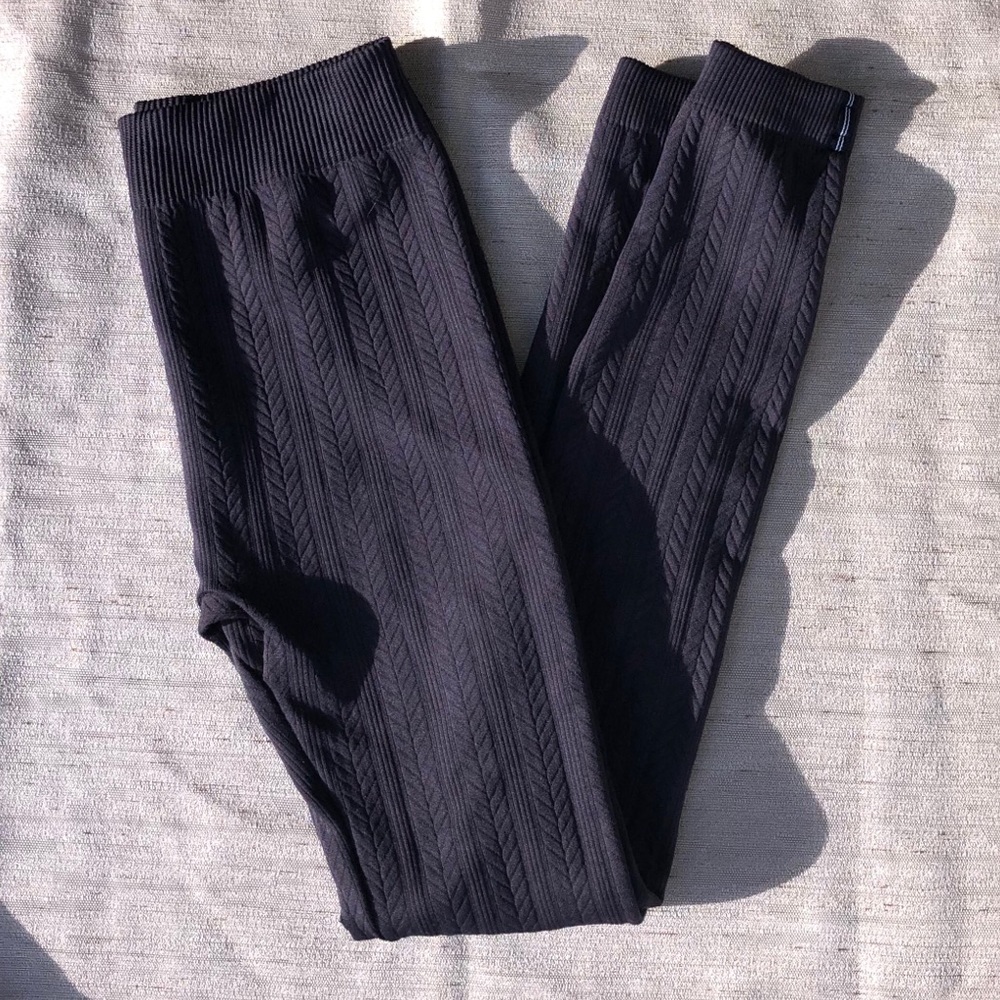 Nautical Grey Warm Leggings - Picture 1 of 1